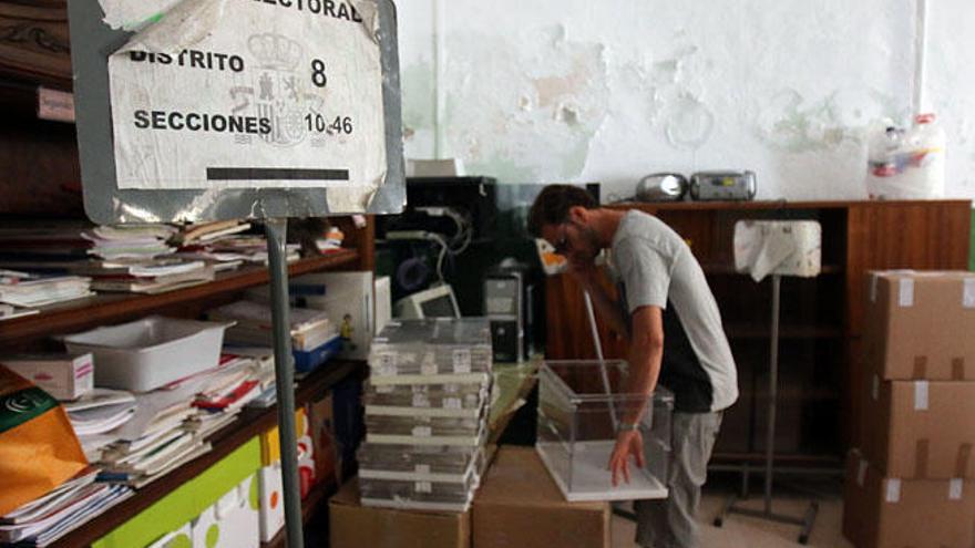 En estos últimos días se ha preparado todo el operativo en Málaga para las elecciones del 26J.