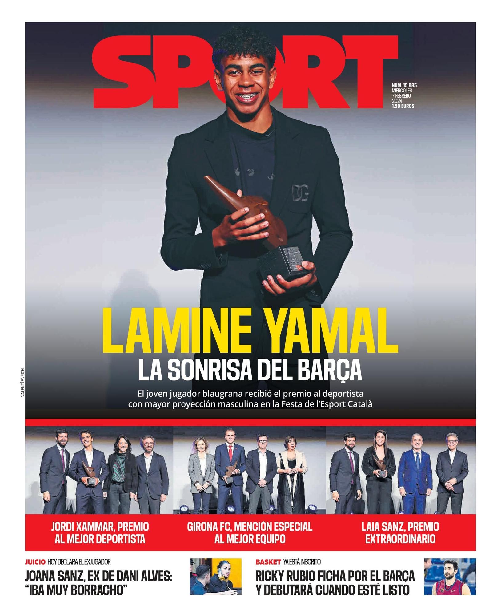 Esta es la portada de SPORT
