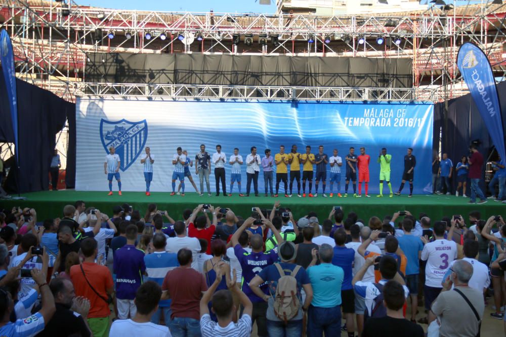 El Málaga CF presenta su equipación para la temporada 2016/17