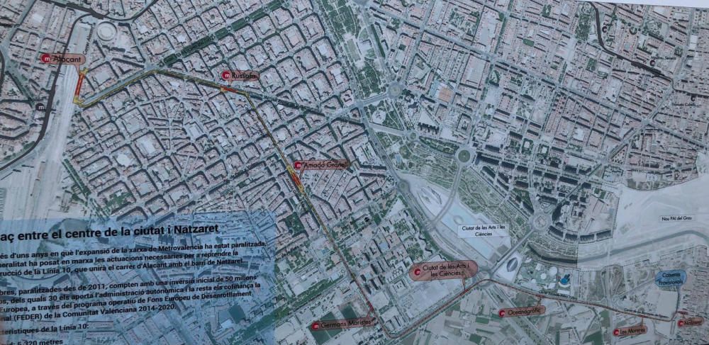 Así serán las estaciones de la línea T10 del metro a Natzaret