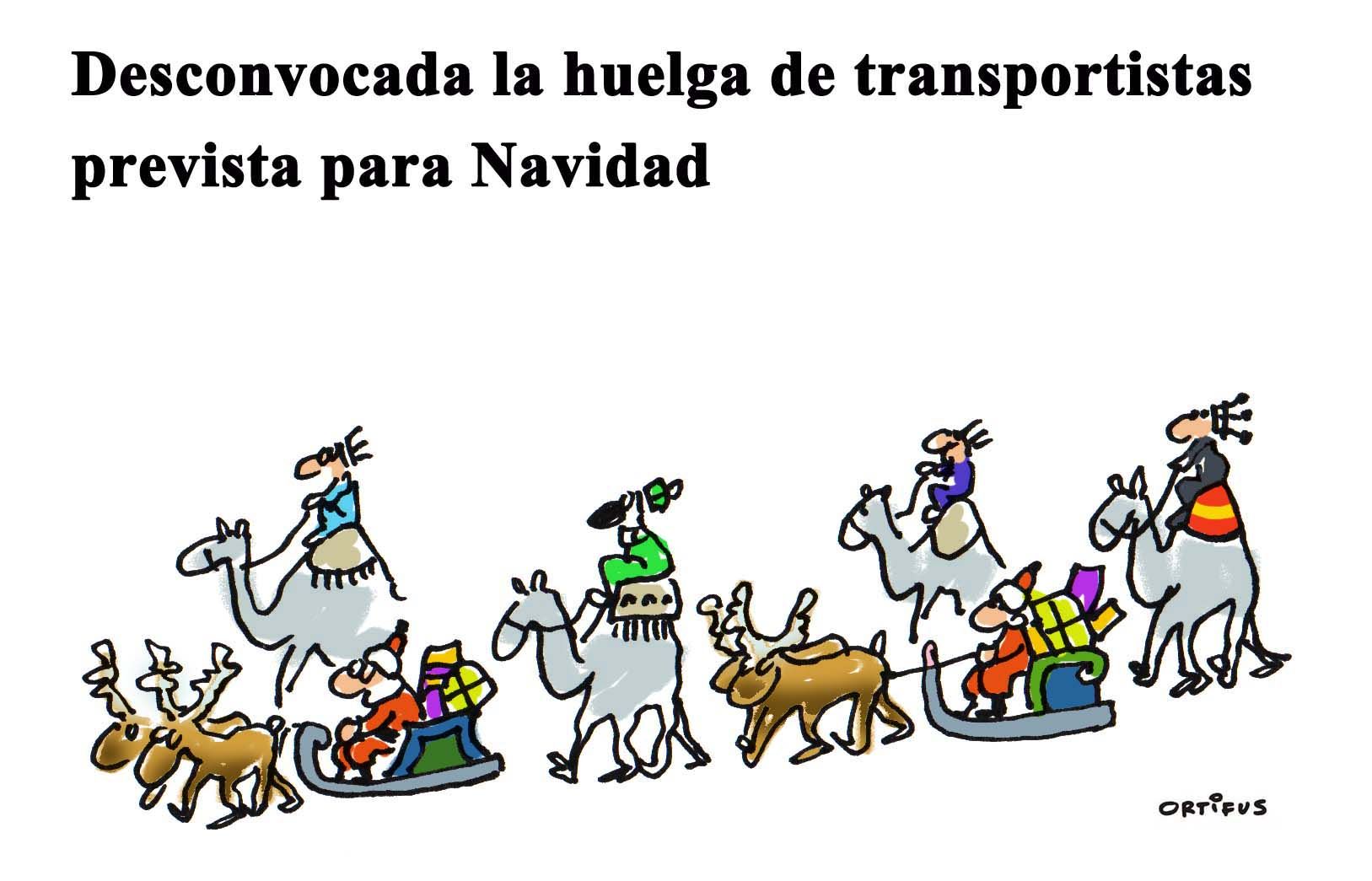 Desconvocada la huelga de transportistas prevista para navidad