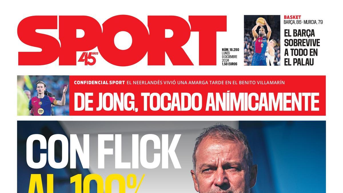 La portada de SPORT de hoy