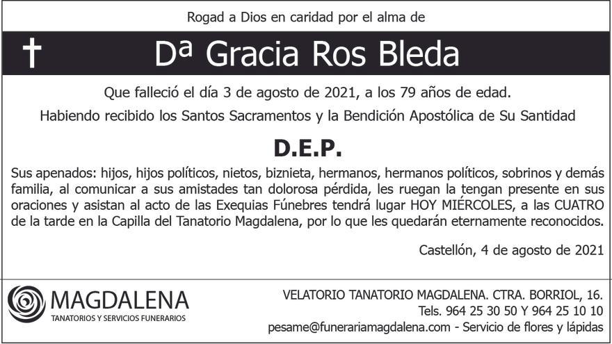 Dª Gracia Ros Bleda