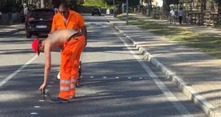 Caos viario y cambio de direcciones en A Toxa