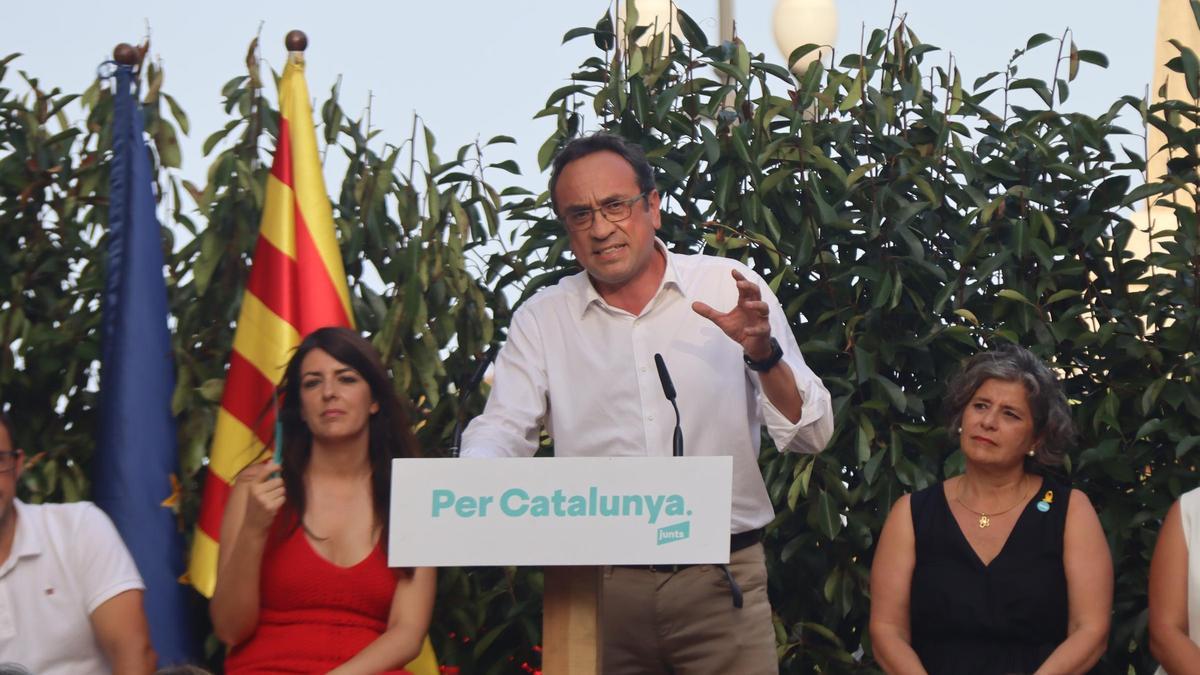 L'exconseller Josep Rull itnervé a l'acte final de Junts Tarragona