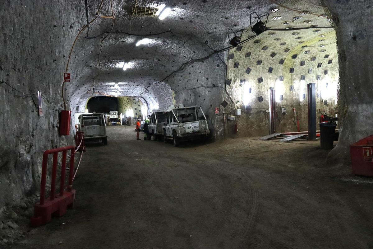 Interior de les mines de potassa de Súria en una imatge d'arxiu