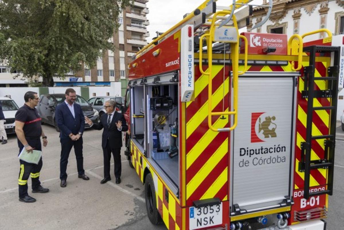 Presentación de uno de los nuevos camiones.