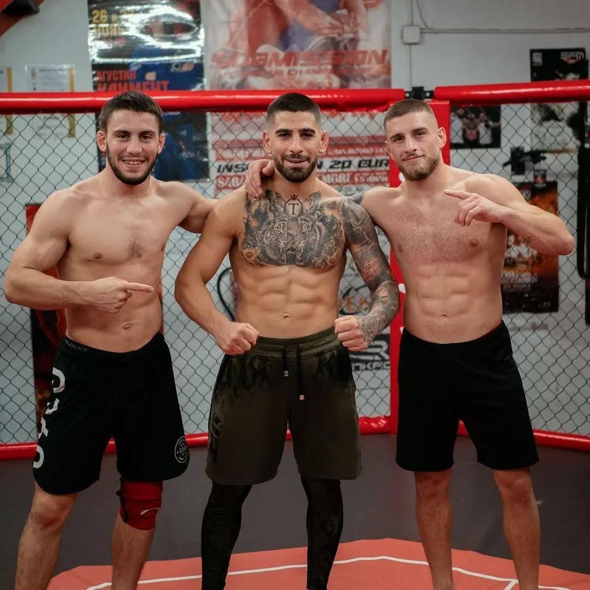 Nico Medina en el Training Camp de Ilia Topuria para medrise a Bryce Mitchell