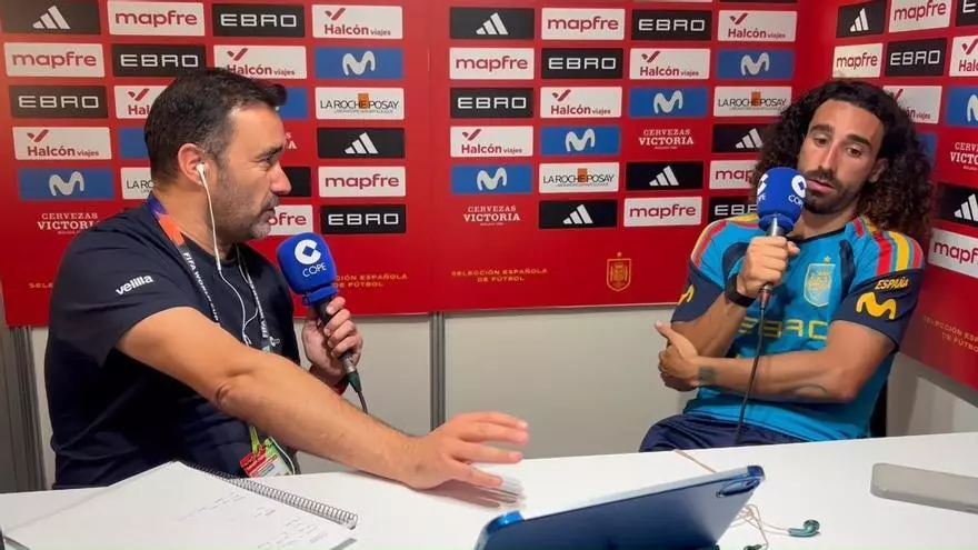 Cucurella, sobre su futuro: "No sé nada, quiero disfrutar del Mundial"