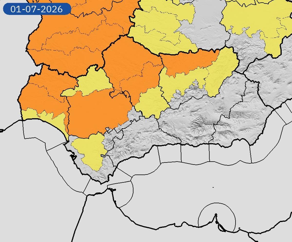 El norte y el centro de la provincia de Córdoba están en aviso naranja por calor; el sur, en aviso amarillo.