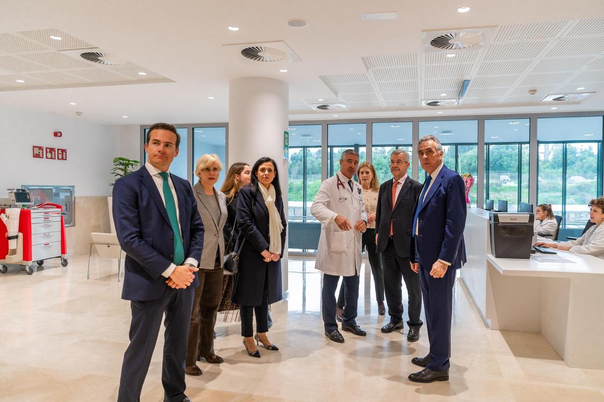 Momento de la visita a la nueva zona hospitalaria