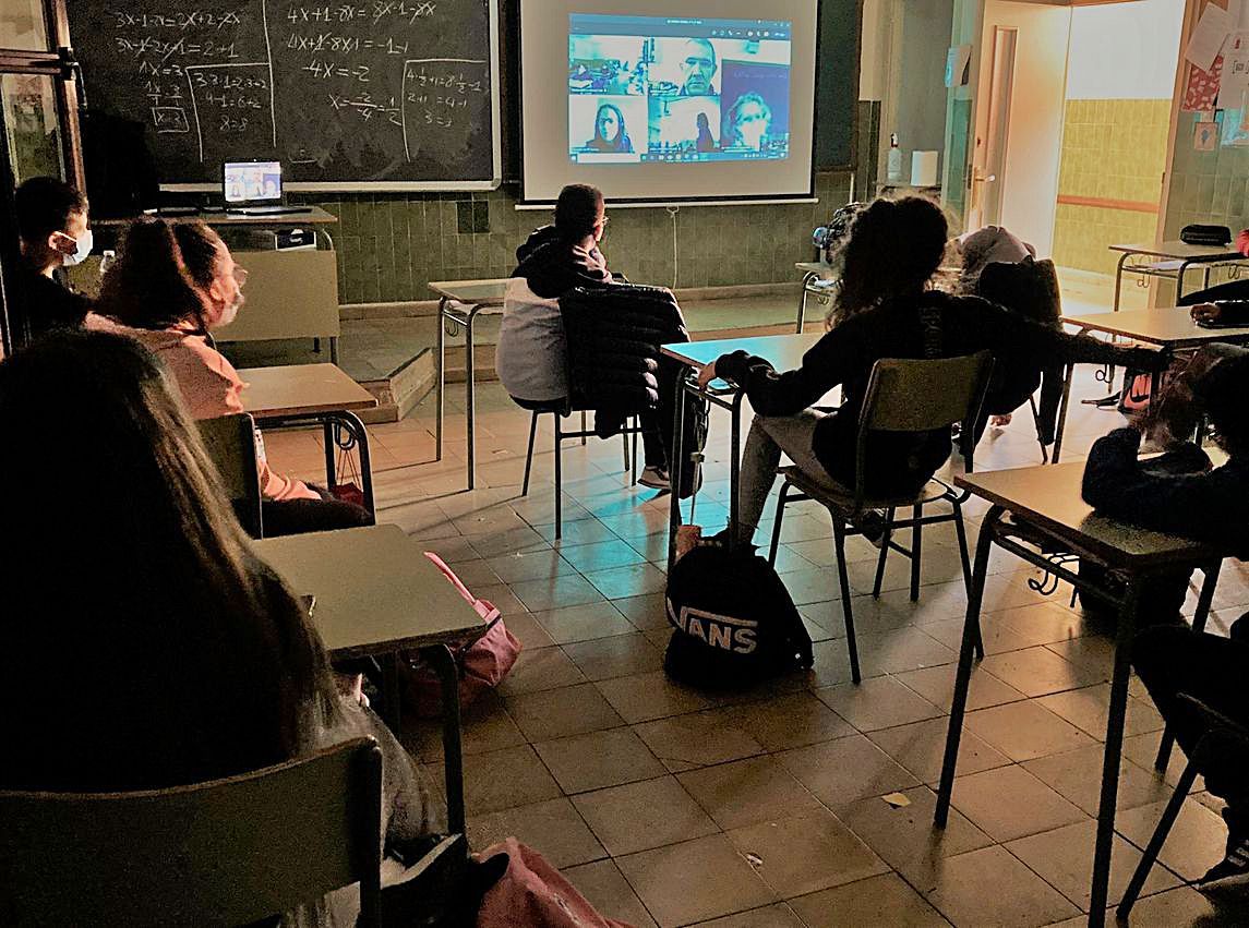 Conferencia en el IES Pardo Tavera de Toro.