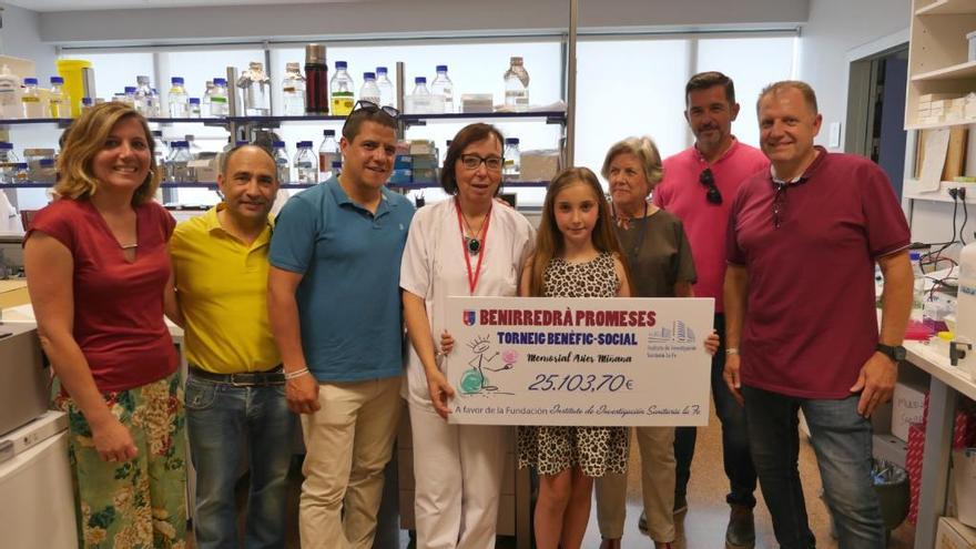 El torneo benéfico de Benirredrà recauda 25.000 euros para investigar sobre cáncer infantil