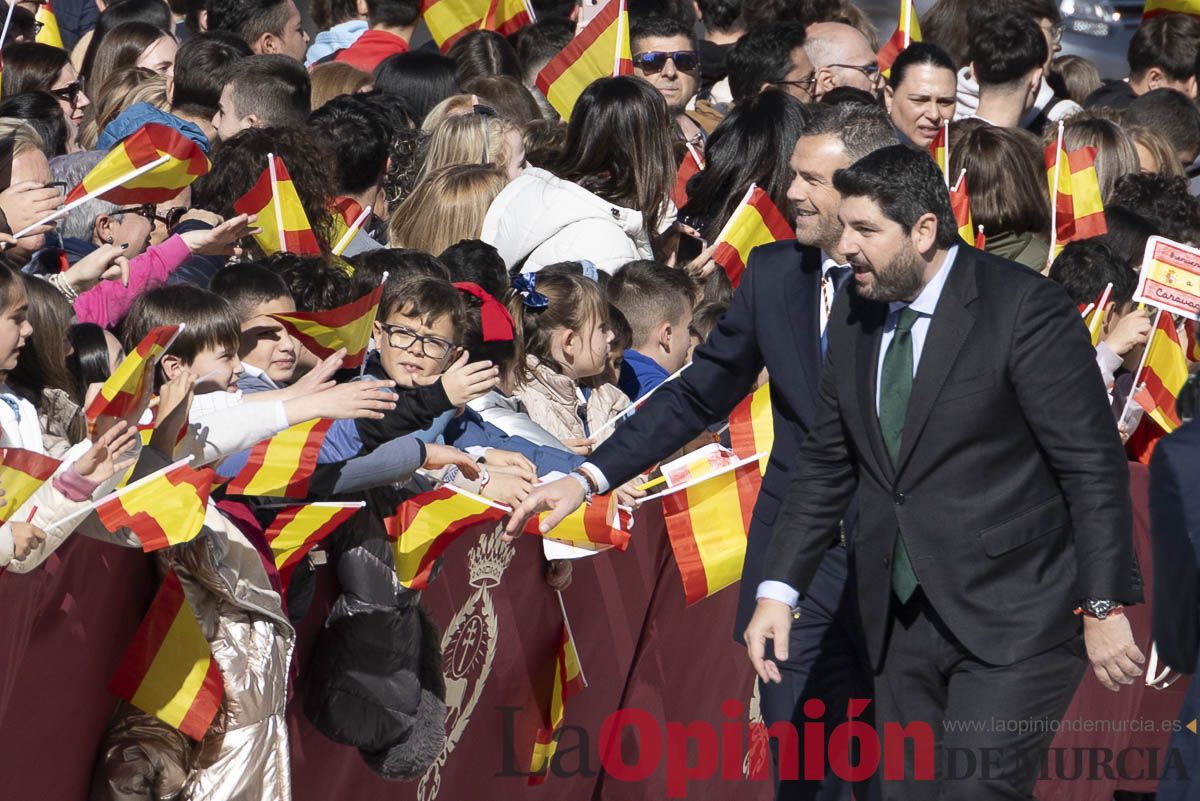 Visita de los reyes de España a Caravaca (explanada de la Basílica)