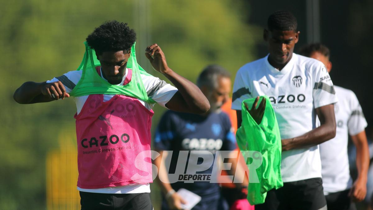 Entrenamiento de la tarde en St Gallen