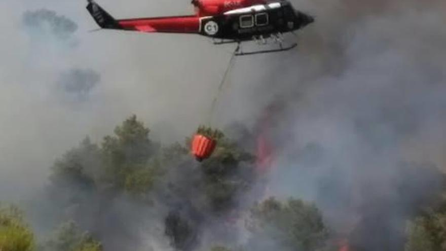 Sofocan un incendio en la partida Maquial de la Vall d&#039;Uixó