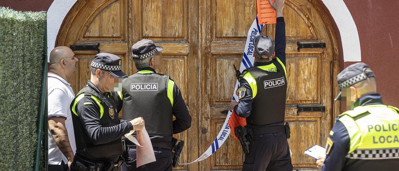 La Policía Local de Sant Joan precinta las instalaciones de una comunidad terapéutica por carecer de documentación