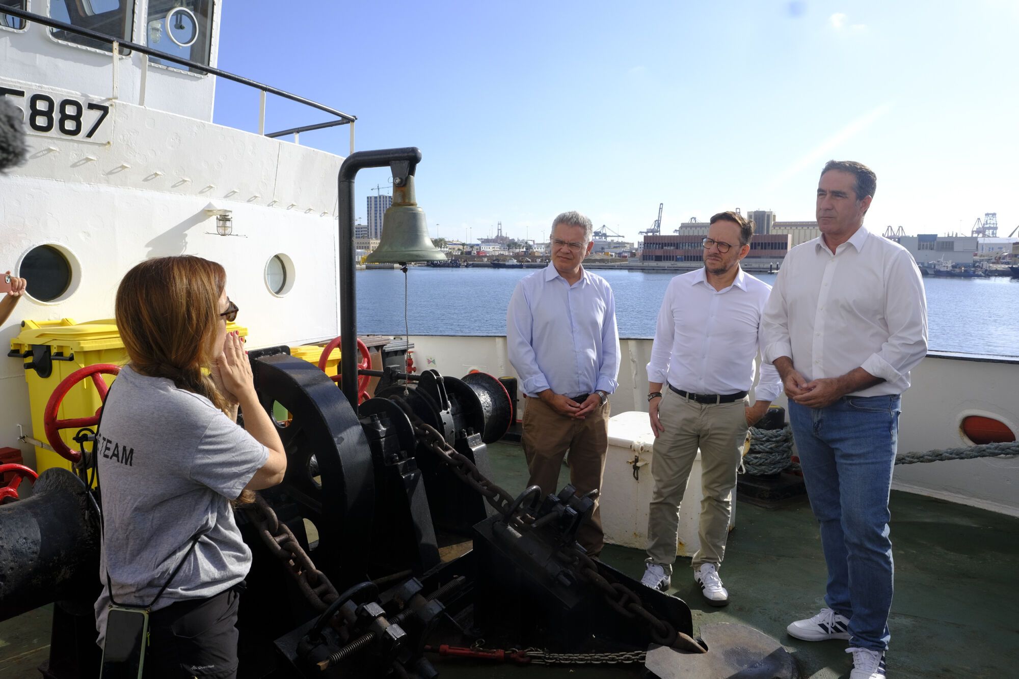 Jornada de puertas abiertas en el 'Open Arms' en el Puerto de Las Palmas