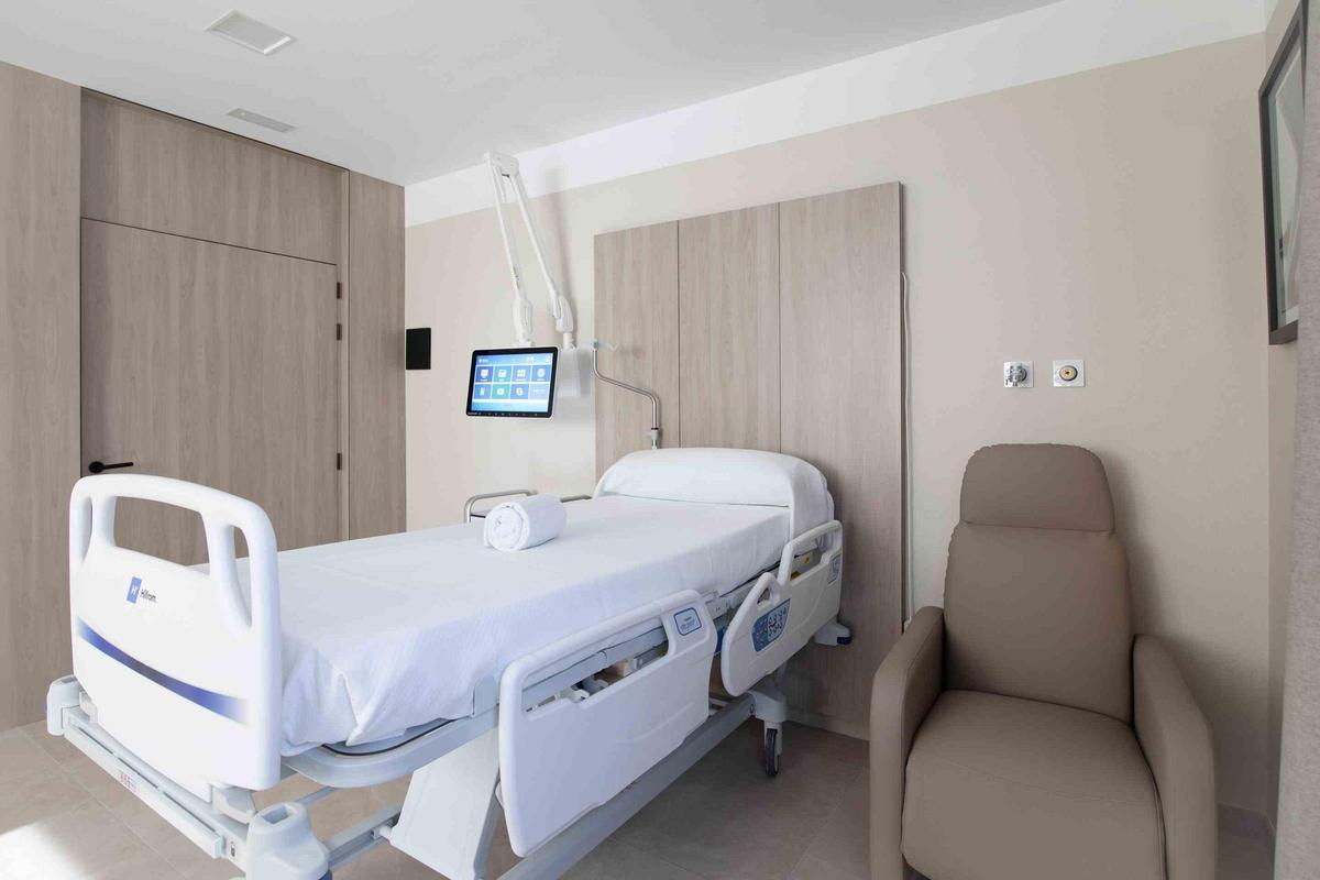 Aspecto de las habitaciones de IMED Colón.