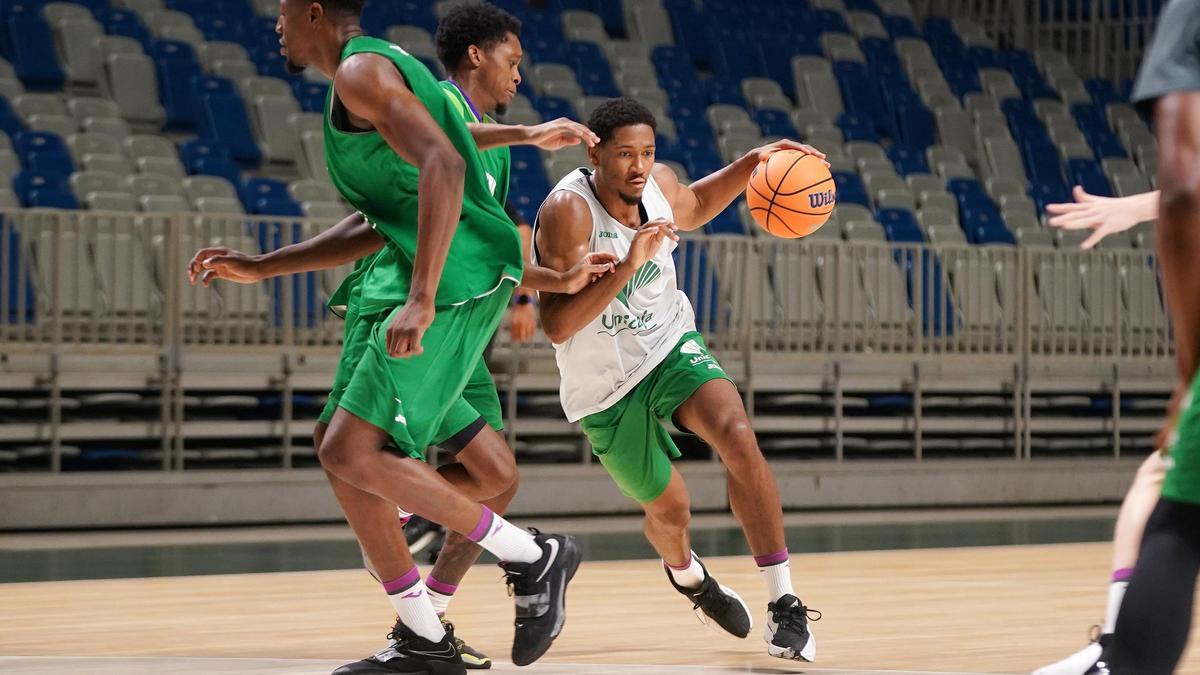 Tyson Carter y Kameron Taylor, en un entrenamiento.