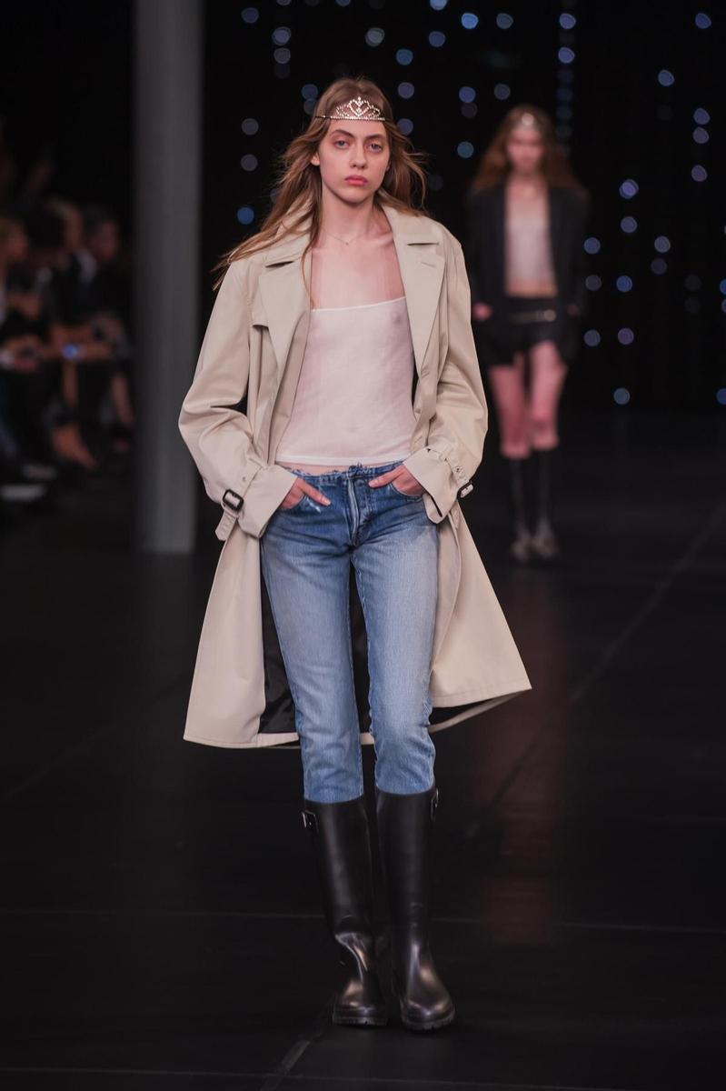 PFW: Saint Laurent Primavera/Verano 2016, look informal