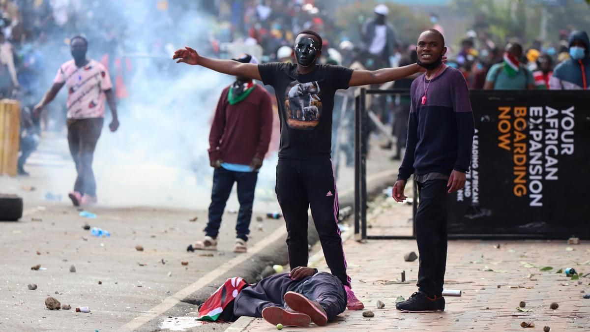 Las protestas se vuelven violentas en Nairobi (Kenia)