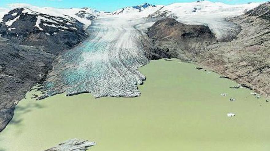 Situación del mismo glaciar en 2012. | JAMES BALOG/N. GEOGRAPHIC