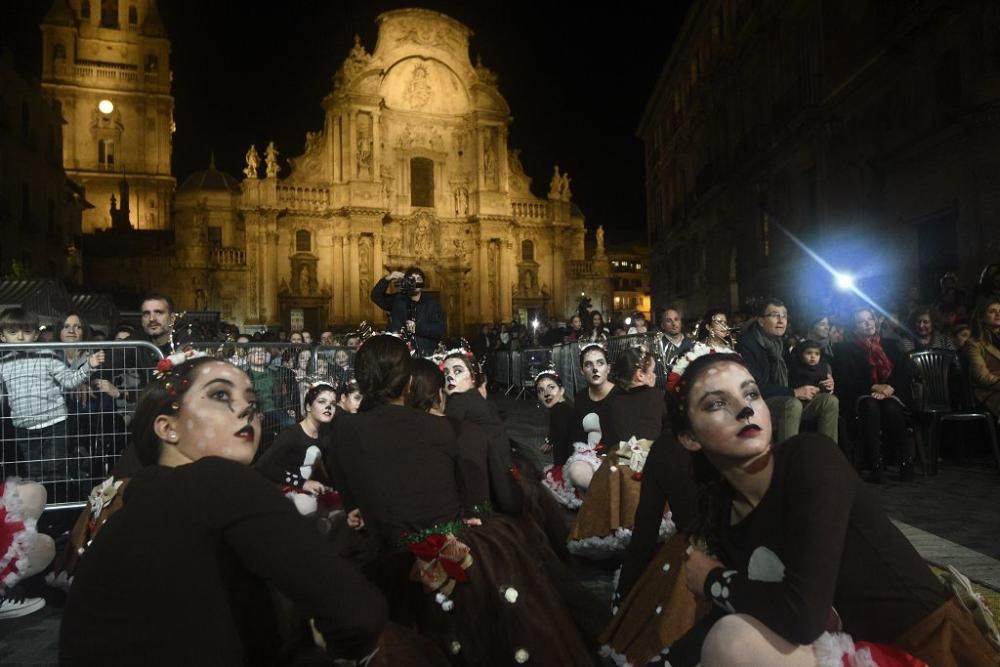 Así ha llegado Papa Noel a Murcia