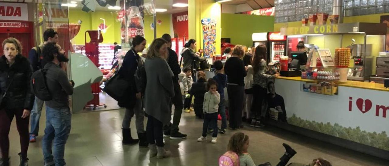 Las palomitas y chucherías, presentes en la Sesión Teta .