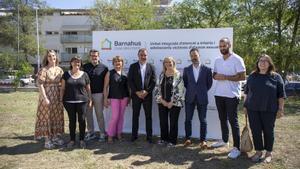 Visita institucional en los futuros terrenos de Barnahus en Terrassa