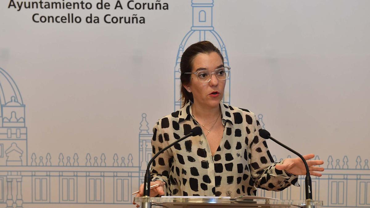 La actual alcaldesa de A Coruña y candidata a la reelección, Inés Rey