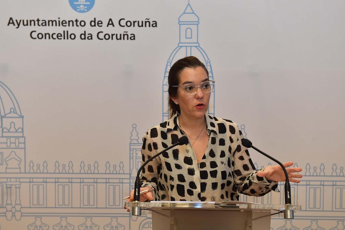 La actual alcaldesa de A Coruña y candidata a la reelección, Inés Rey