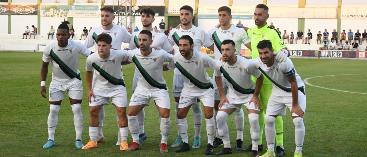 Equipo titular del Córdoba CF en el Trofeo de Pozoblanco.