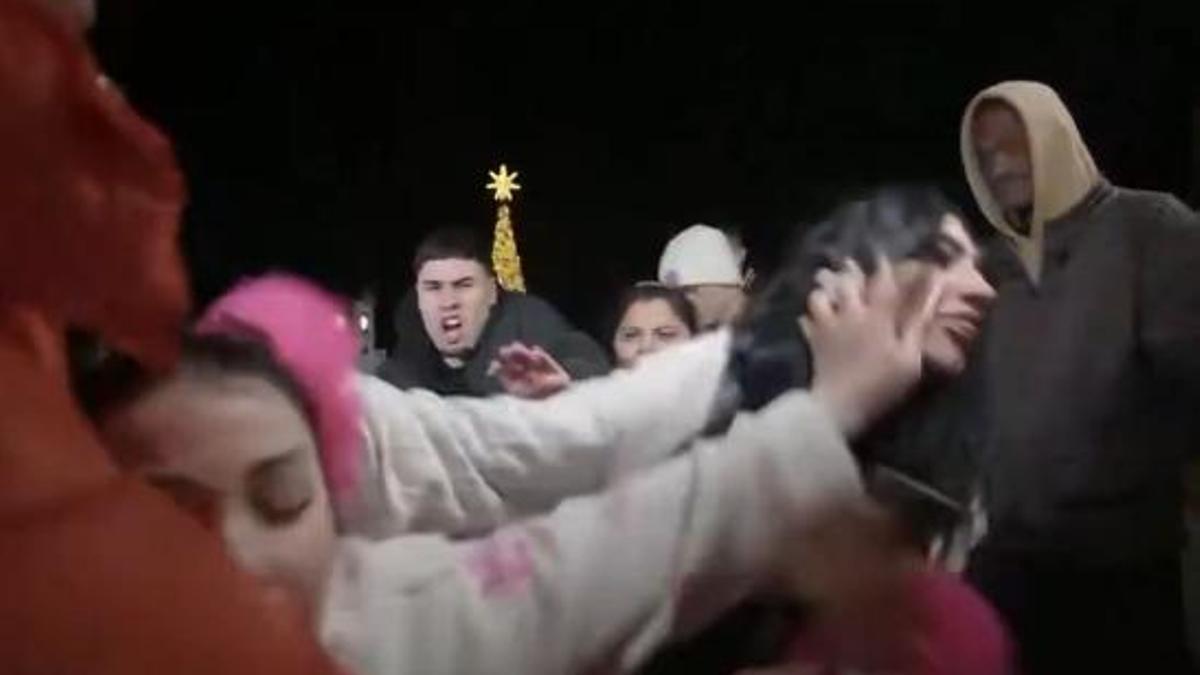 Batussa durant la retransmissió de 'La casa de los Gemelos' en la nit de Cap d'Any a la Puerta del Sol