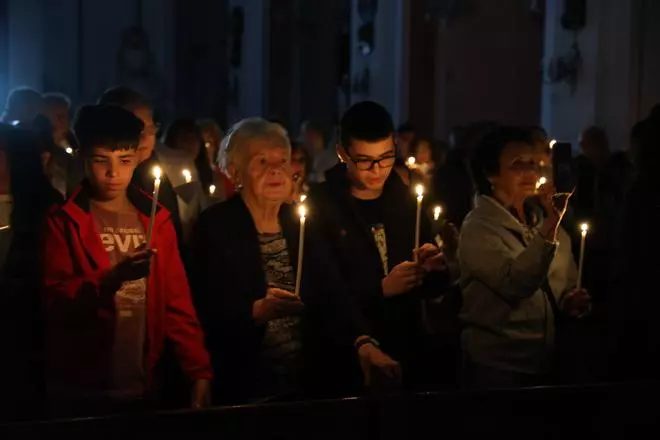 Bendición del fuego en la Semana Santa Marinera