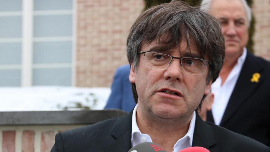 L&#039;expresident Carles Puigdemont, el 25 de gener.