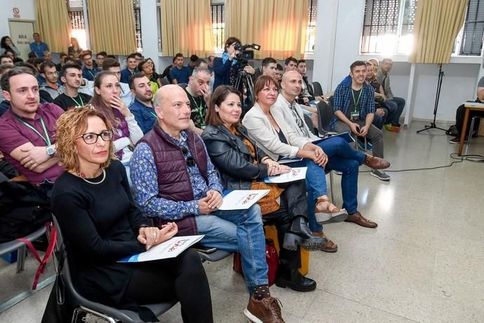 GRAN CANARIA  18-03-19   VECINDARIO. SANTA LUCIA DE TIRAJANA.   Encuentro Internacional en Santa Lucía. Acto de apertura del Encuentro Internacional, con alumnos de Francia, Portugal, Eslovenia, Turquía y de Santa Lucía en el IES Santa Lucia.  FOTOS: JUAN CASTRO  | 18/03/2019 | Fotógrafo: Juan Carlos Castro