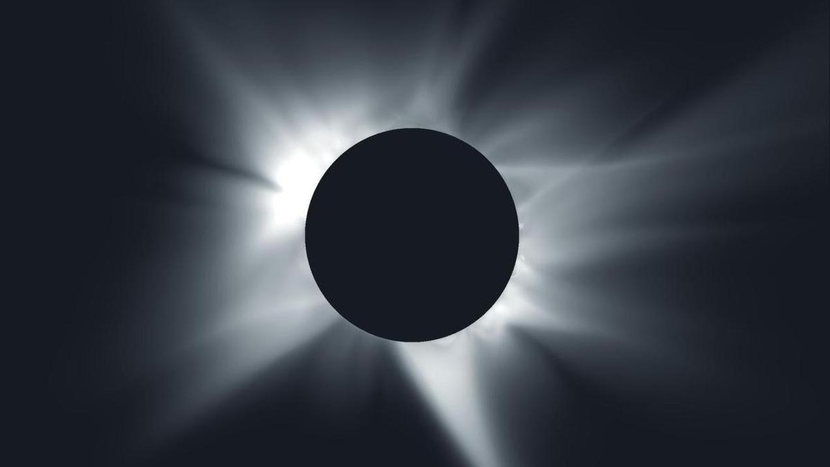Predicción del eclipse del 12 de agosto realizado en el supercomputador de La Palma por el IAC y el PSI