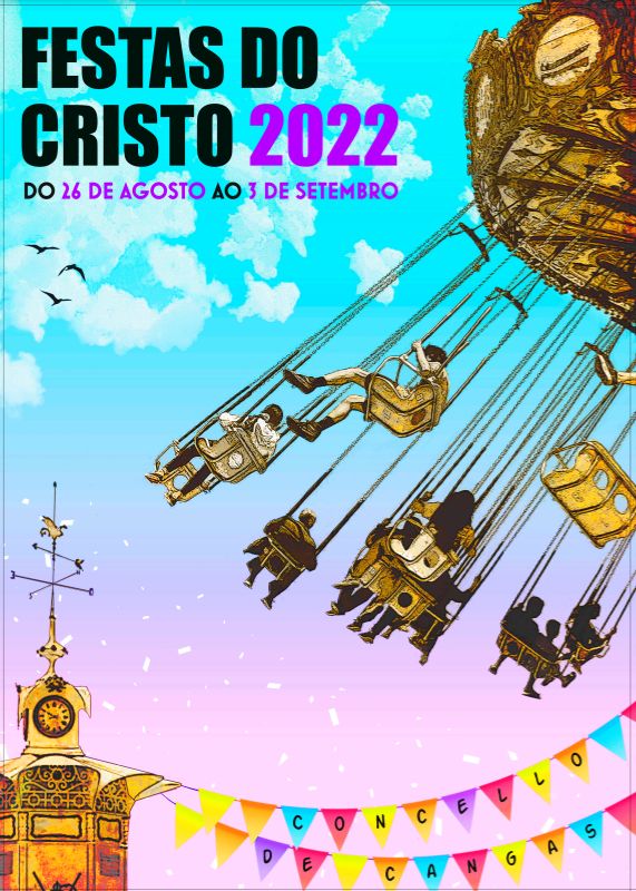 Cartel de las Festas do Cristo 2022, diseñado por Rubén Cembellín Cordeiro. | // R.C.C.