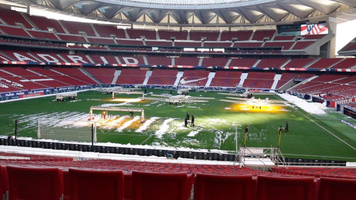 El Wanda Metropolitano, listo para el Atleti-Sevilla