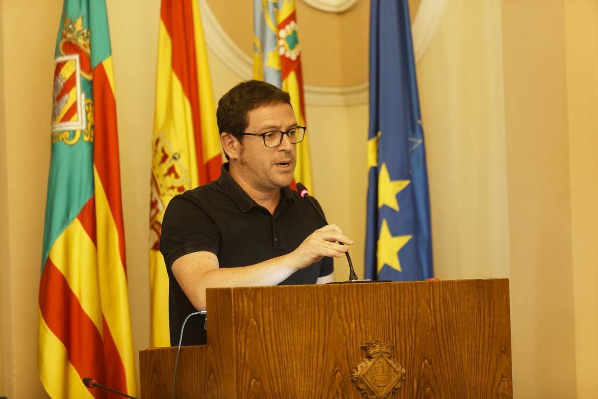 Ignasi Garcia es el portavoz de Compromís en el Ayuntamiento de Castelló.