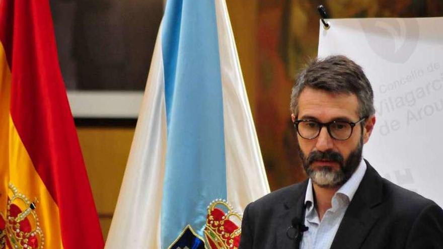 Alberto Varela Paz compareció ayer en el Concello de Vilagarcia. //Iñaki Abella