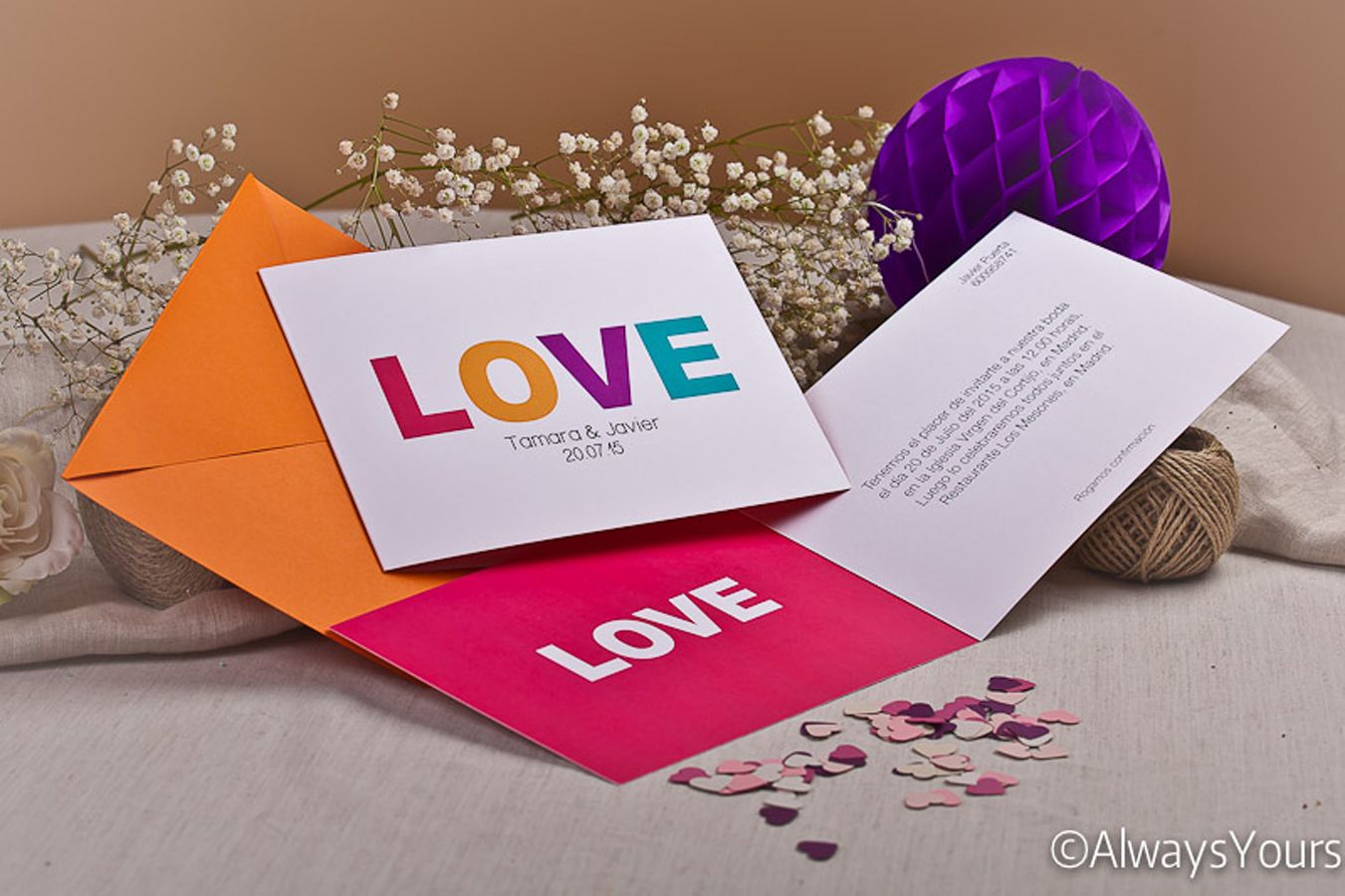 MUESTRARIO INVITACIONES DE BODA ALWAYS YOURS – ALWAYS YOURS