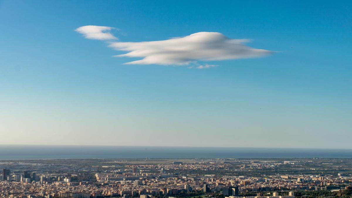 Nube sobre Barcelona
