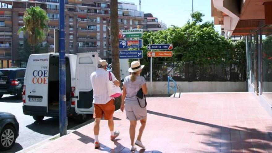 Zona de la avenida Beniardá donde se ejecutarán las obras de ensanche.