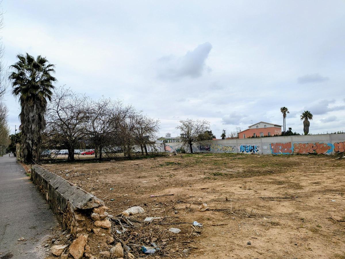 Foto de la parcela de 5.000 metros cuadrados donde está proyectada la futura estación de buses.