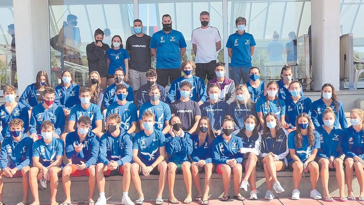 Equipo del CN Palma, que participó en el Control Federativo en el Centre de Tecnificació Illes Balears.