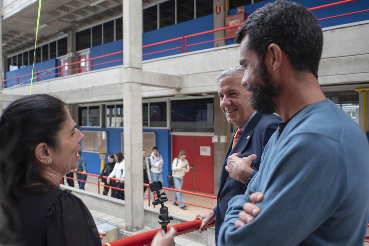 María Eugenia Armas, Lluís Serra y Nelson Flores.