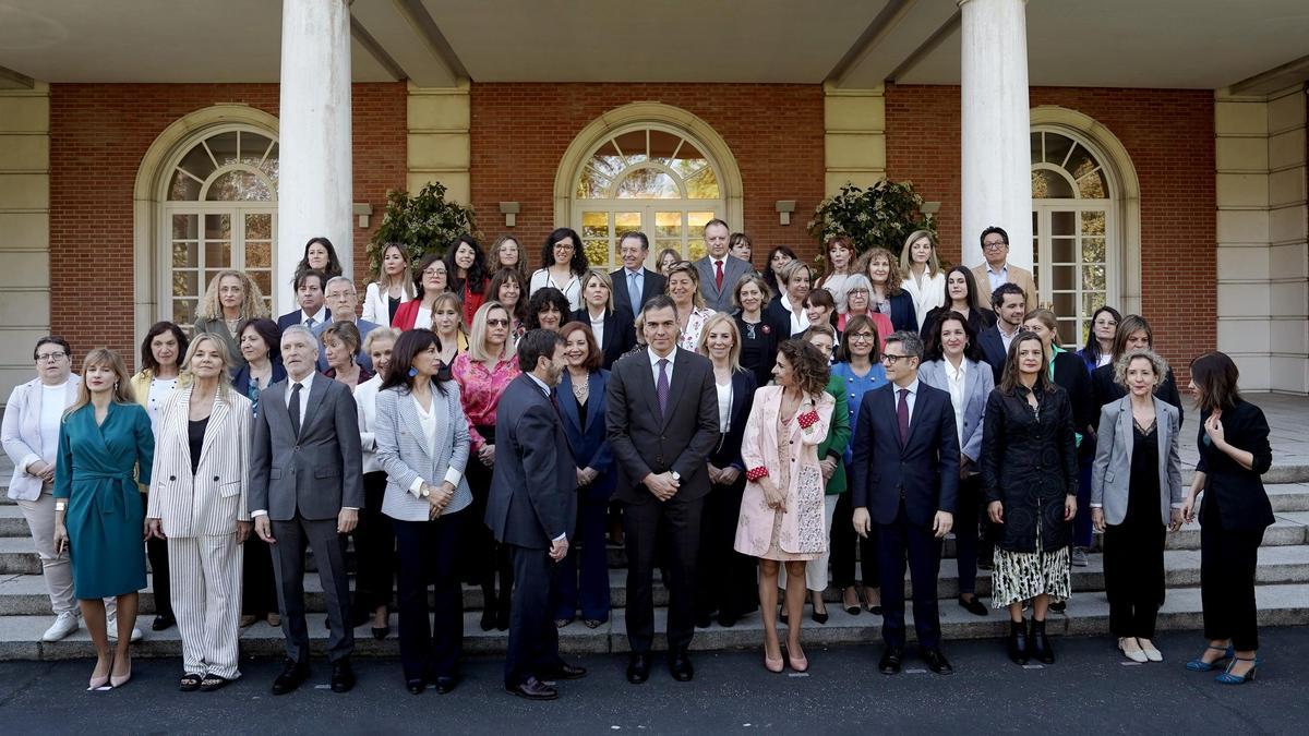 El presidente del Gobierno, Pedro Sánchez, preside el pleno extraordinario del Observatorio Estatal de Violencia sobre la Mujer.