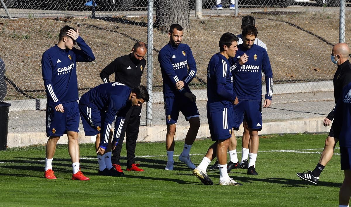 Entrenamiento del Real Zaragoza en la Ciudad Deportiva